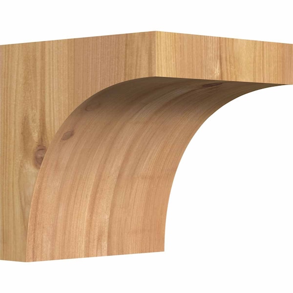 Ekena Millwork Huntington Smooth Corbel, Western Red Cedar, 5 1/2"W x 6"D x 6"H COR06X06X06HUN00SWR - main